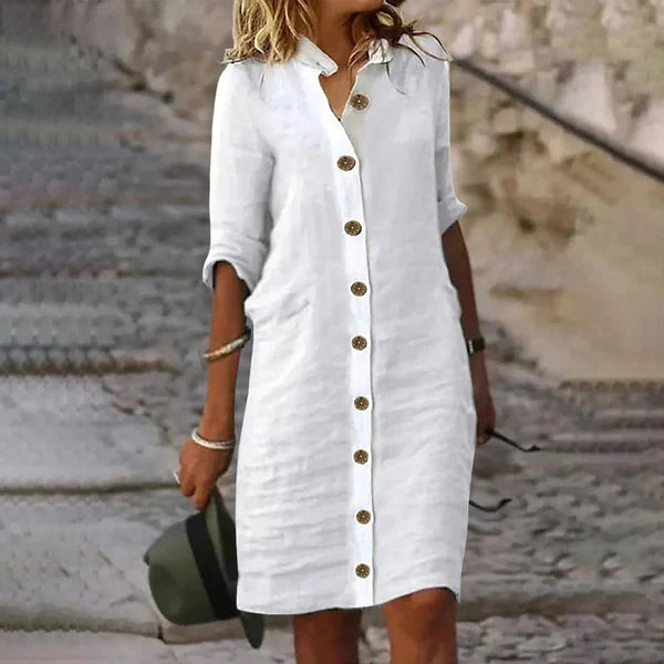 Hemdkleid mit Knopfleiste vorne