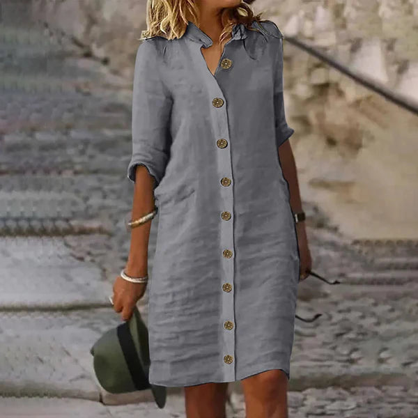 Hemdkleid mit Knopfleiste vorne